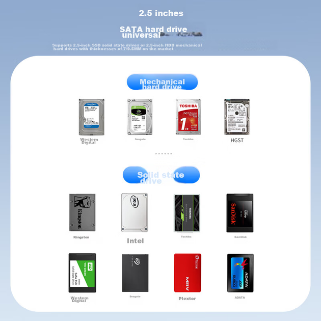Корпус UNITEK для HDD/SSD 2.5" Type-C, 10Гбит/с, USB 3.2-SATA - изображение 10