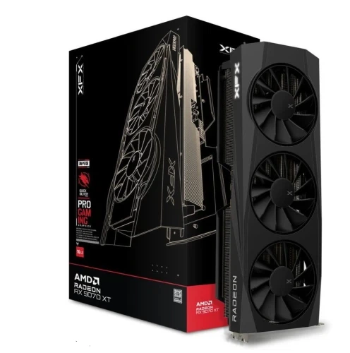 Видеокарта Radeon RX 9070 XT, XFX, Quicksilver Gaming Edition, 16Gb GDDR6 (RX-97TQICKB9) - Фото 1 Видеокарта Radeon RX 9070 XT, XFX, Quicksilver Gaming Edition, 16Gb GDDR6 (RX-97TQICKB9) - изображение 1