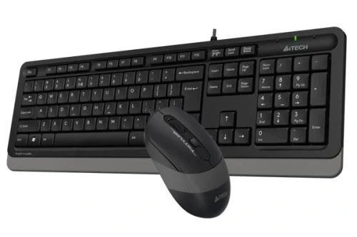 Комплект A4Tech Fstyler Sleek Multimedia Comfort F1010, Black/Grey, клавіатура+миша, USB - зображення 4