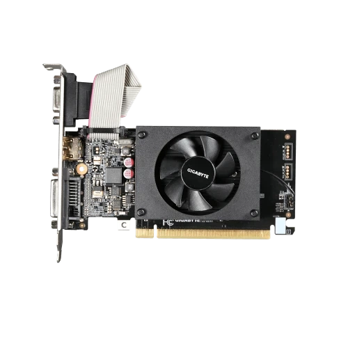 Відеокарта GeForce GT710, Gigabyte, 2Gb GDDR3, 64-bit (GV-N710D3-2GL) - зображення 3