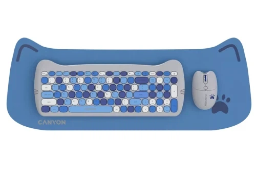 Комплект беспроводной Canyon HSET-W6 "Kitty Edition", Blue (CNS-HSETW6BL) - изображение 4