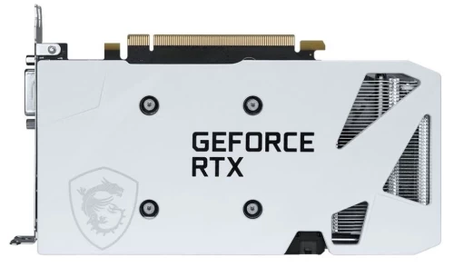 Видеокарта GeForce RTX 3050, MSI, VENTUS 2X XS OC (White), 8Gb (RTX 3050 VENTUS 2X XS WHITE 8G OC) - Фото 4 Видеокарта GeForce RTX 3050, MSI, VENTUS 2X XS OC (White), 8Gb (RTX 3050 VENTUS 2X XS WHITE 8G OC) - изображение 4