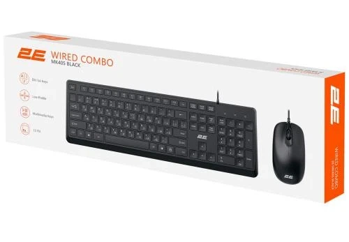 Комплект 2E MK405, Black, EN/UK (2E-MK405UBK_UA) - изображение 2