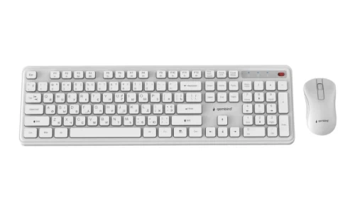 Комплект беспроводной Gembird Slim Pro Business, White (KBS-WPS-01-W-CYRL) - изображение 2