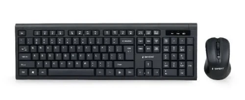 Комплект беспроводной Gembird KBS-WM-03-UA, Black (клавиатура+мышь) - Фото 1 Комплект беспроводной Gembird KBS-WM-03-UA, Black (клавиатура+мышь) - изображение 1