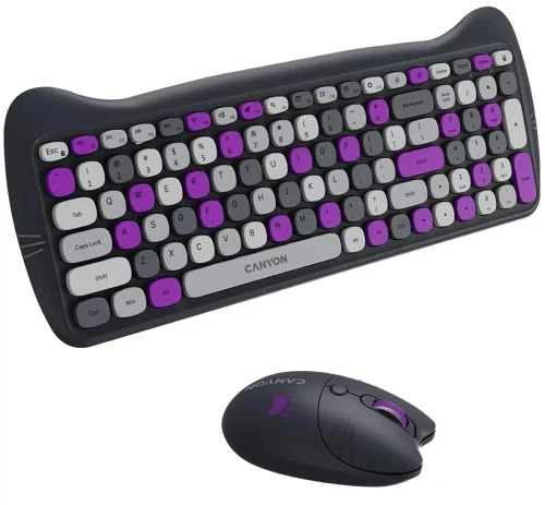 Комплект беспроводной Canyon HSET-W6 "Kitty Edition", Violet (CNS-HSETW6VT) - изображение 4