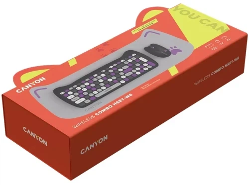 Комплект беспроводной Canyon HSET-W6 "Kitty Edition", Violet (CNS-HSETW6VT) - изображение 6