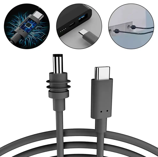 Кабель питания USB Type-C to DC Starlink Mini 0.2 м, кабель Старлинк Мини - изображение 2