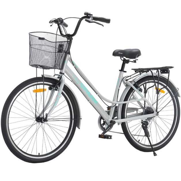 Велосипед SPARK CITY BELLE 26`` ал17`` жв v-brake с корзиной серый - Фото 3 Велосипед SPARK CITY BELLE 26`` ал17`` жв v-brake с корзиной серый - изображение 3