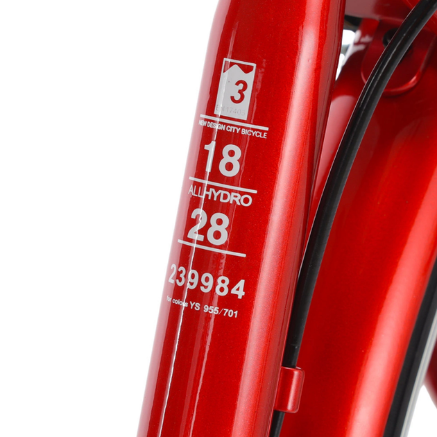 Велосипед SPARK CITY CELINE 28`` ал18`` жв v-brake с корзиной красный - Фото 5 Велосипед SPARK CITY CELINE 28`` ал18`` жв v-brake с корзиной красный - изображение 5