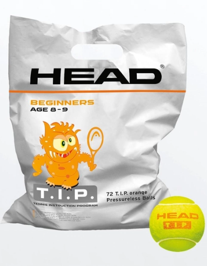 М'ячі для тенісу Head TIP orange polybag 72 balls (578270) - Фото 1 М'ячі для тенісу Head TIP orange polybag 72 balls (578270) - изображение 1