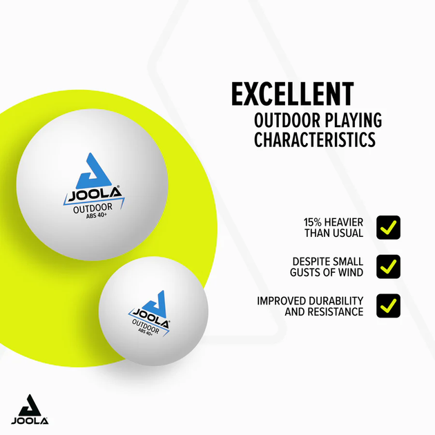 Набір м’ячів для настільного тенісу Joola Outdoor 40+ ( 6 шт) 42181 - зображення 7