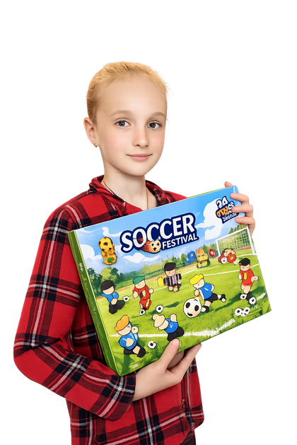 Адвент-календарь-конструктор Soccer Festival 24 в 1, 712 деталей, футбольный игровой набор с полем для детей от 6 лет - Фото 7 Адвент-календарь-конструктор Soccer Festival 24 в 1, 712 деталей, футбольный игровой набор с полем для детей от 6 лет - изображение 7