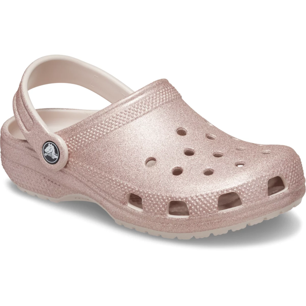Жіночі крокси класік Crocs Classic Glitter Clog Quartz (38-39, рожевий) - изображение 5