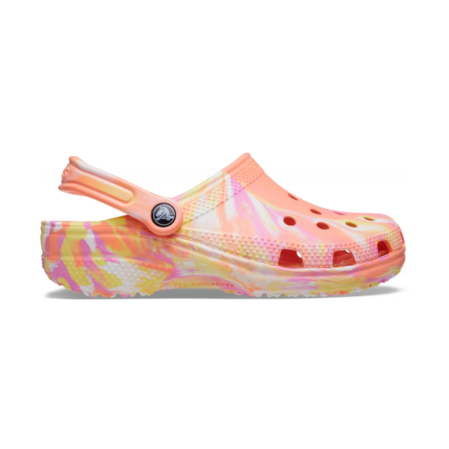 Жіночі крокси класік Crocs Classic Clog Marbled Papaya/Multi (34/35, різнокольоровий) - изображение 2