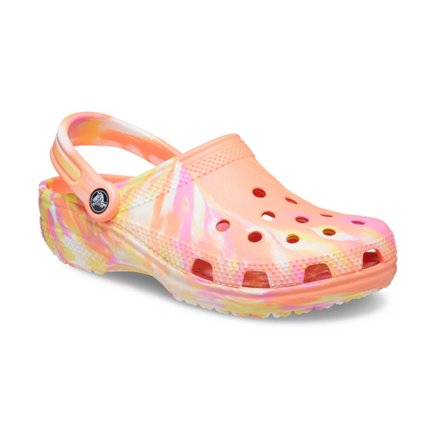 Жіночі крокси класік Crocs Classic Clog Marbled Papaya/Multi (34/35, різнокольоровий) - изображение 5