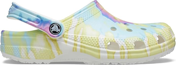 Жіночі крокси класік Crocs Classic Tie Dye Graphic Clog White/Multi (37-38, різнокольоровий) - изображение 6