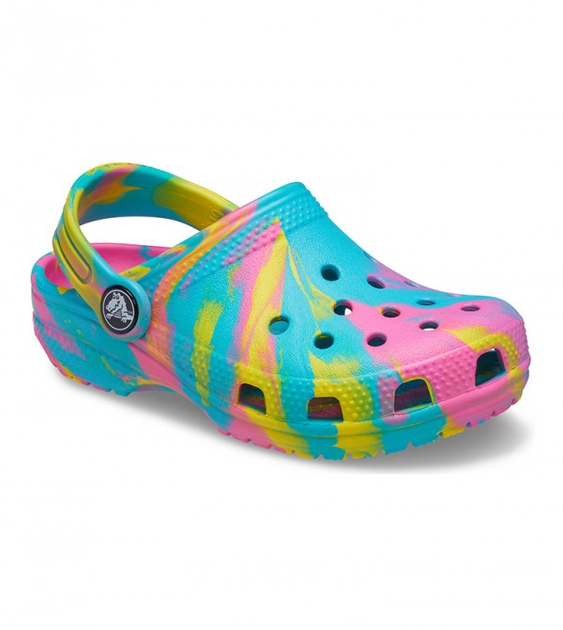 Жіночі крокси класік Crocs Classic Marbled Clog Blue/Multi (34/35, синій) - Фото 4 Жіночі крокси класік Crocs Classic Marbled Clog Blue/Multi (34/35, синій) - зображення 4