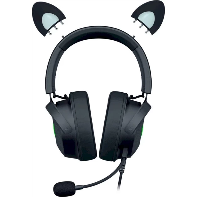 Навушники Razer Kraken Kitty Ed V2 PRO, Black - Фото 3 Навушники Razer Kraken Kitty Ed V2 PRO, Black - зображення 3
