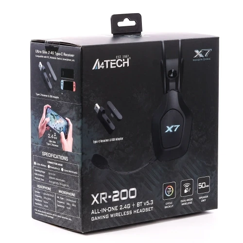 Наушники беспроводные A4Tech XR-200, Black - изображение 7