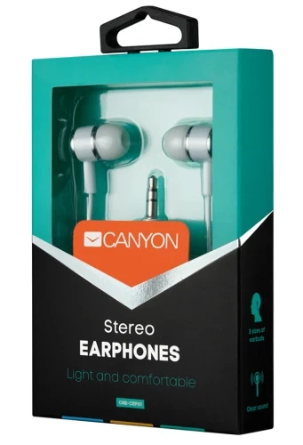 Наушники Canyon CNE-CEPM01W, White - изображение 3