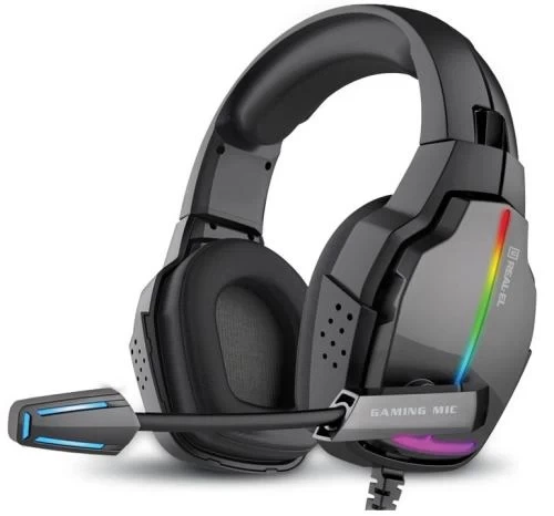 Наушники REAL-EL GDX-7780 Surround 7.1, Black, RGB, USB - Фото 1 Наушники REAL-EL GDX-7780 Surround 7.1, Black, RGB, USB - изображение 1