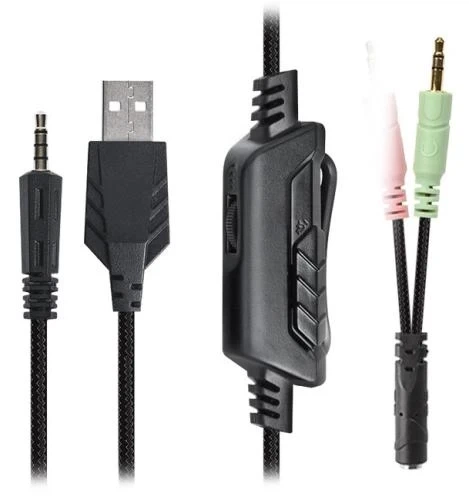 Наушники REAL-EL GDX-7620 Backlit, Black (GDX-7620) - изображение 8