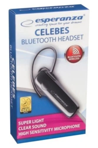 Гарнитура Bluetooth Esperanza Celebes Black, Bluetooth 4.2, microUSB, 50 мАч, 3.5 час - Фото 3 Гарнитура Bluetooth Esperanza Celebes Black, Bluetooth 4.2, microUSB, 50 мАч, 3.5 час - изображение 3