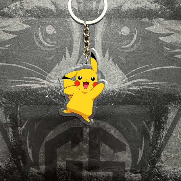 Брелок з Акрилу Pokemon Pikachu Покемон Пікачу 1 - зображення 2