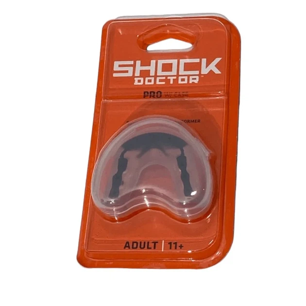 Капа Shock Doctor Pro для спорту амортизуюча для брекетів багатошарова доросла Smoke - зображення 2