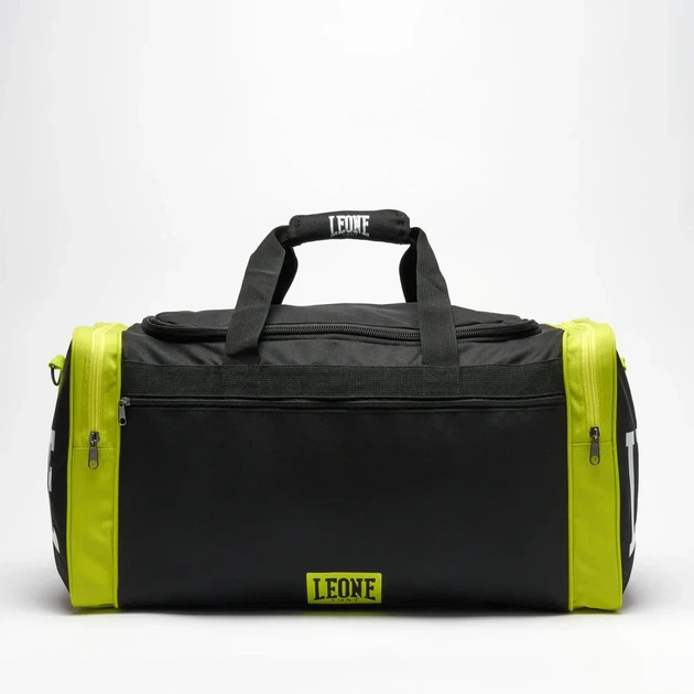 Спортивная сумка LEONE AC956 Color Block 45л полиэстер черная 60x32 см - изображение 3