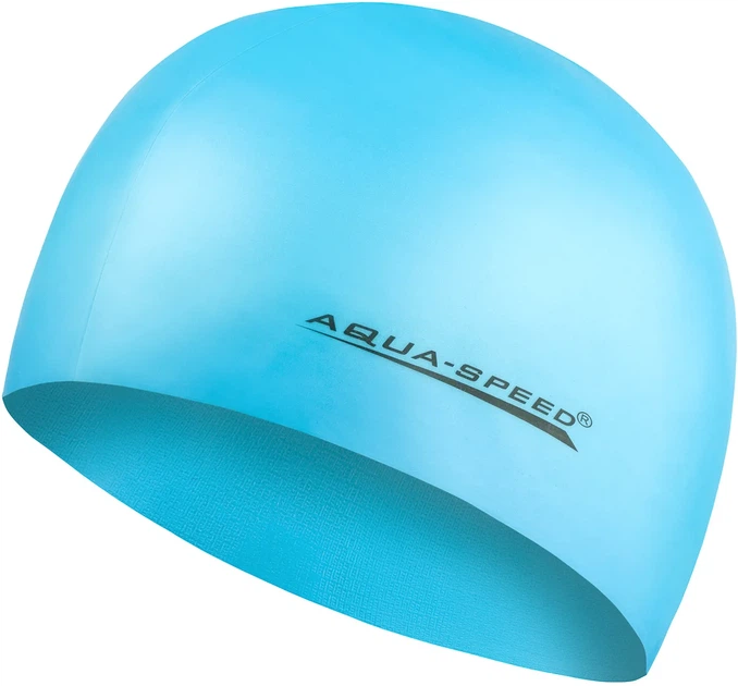 Шапка для плавания AQUA SPEED силиконовая OSFM бирюзовая - Фото 1 Шапка для плавания AQUA SPEED силиконовая OSFM бирюзовая - изображение 1