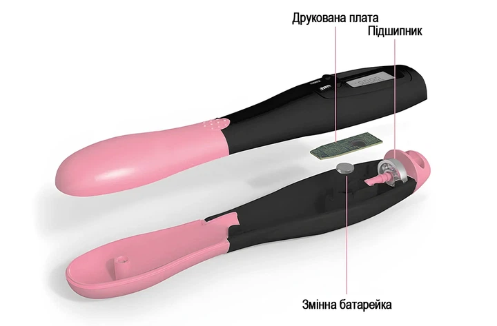 Скоростна скакалка з лічильником 2,8 м сталевий трос чорна-рожева - Фото 3 Скоростна скакалка з лічильником 2,8 м сталевий трос чорна-рожева - зображення 3