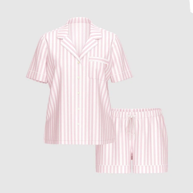 Пижама полоска с шортами Victoria's Secret SoSoft Modal Short Pajama Set Pretty Blossom Stripes - Размер S - изображение 5