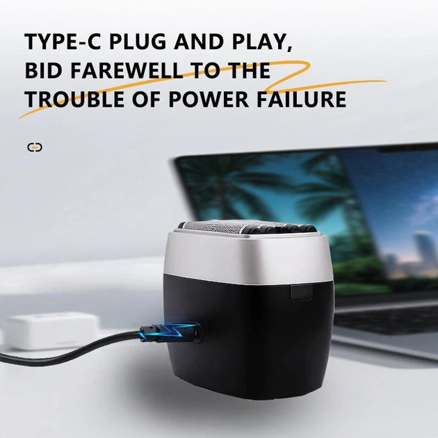 Электробритва мужская Kemei KM-T416 беспроводная аккумуляторная USB Type-C - изображение 3