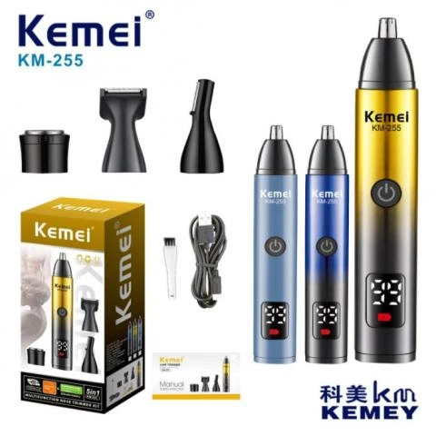 Триммер 4 в 1 Kemei KM-255 для бороды, усов, носа и ушей - Фото 3 Триммер 4 в 1 Kemei KM-255 для бороды, усов, носа и ушей - изображение 3