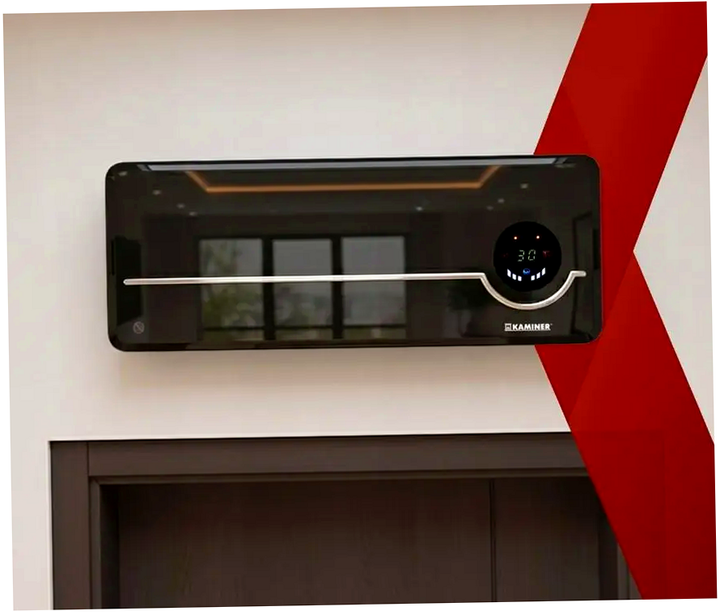 Повітряна фіранка 2000 Вт з Wi-Fi для дому 50x18x13 см чорна KAMINER HM-0573 - зображення 3