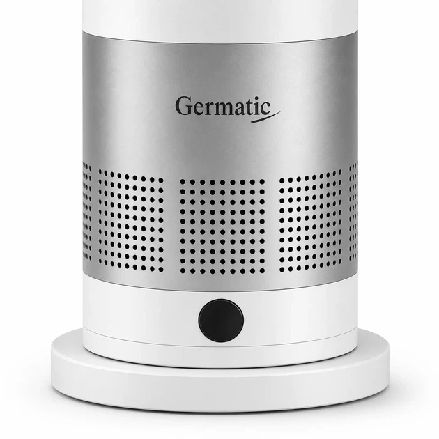 Напольный безлопастной вентилятор Germatic AM-018JR зима лето 1200 Вт LED дисплей сенсор пульт дистанционного управления автоповорот 80 градусов - изображение 5