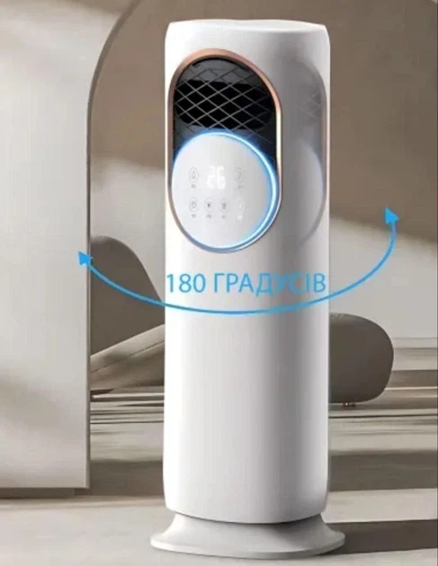 Мобильный кондиционер Top Kitchen TK-00248 5в1 до 30 м² с обогревом увлажнением ионизацией белый - изображение 6