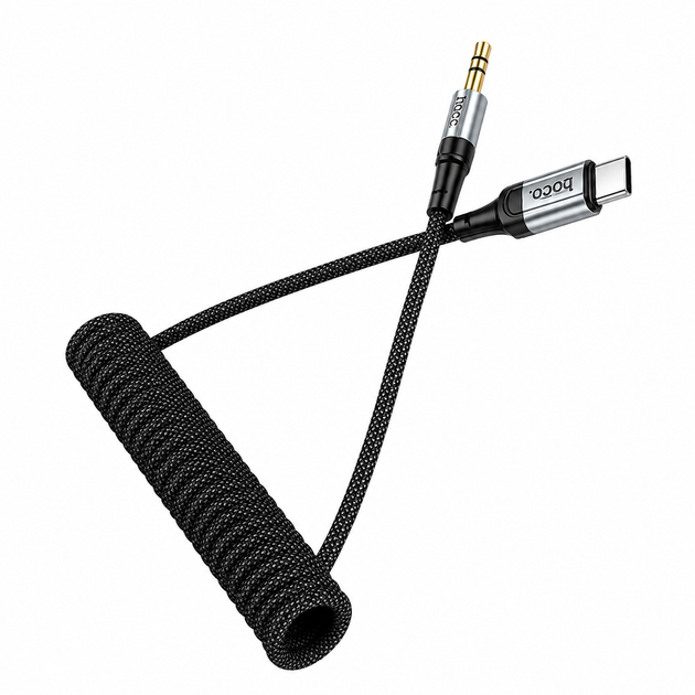 Аудіокабель Hoco UPA33B USB Type-C – 3.5 мм AUX Hi-Fi 1.5 м - Фото 4 Аудіокабель Hoco UPA33B USB Type-C – 3.5 мм AUX Hi-Fi 1.5 м - зображення 4