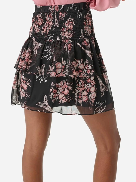 Юбка мини летняя женская Karl Lagerfeld 480818470 XS Черная (1159939768) - изображение 2
