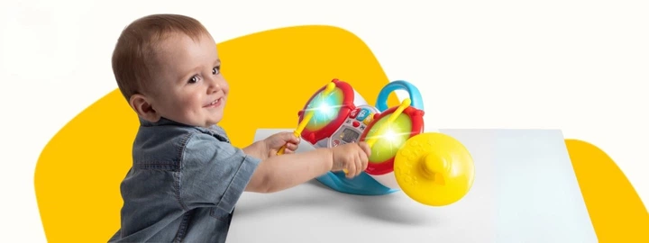 Zabawka interaktywna Chicco Happy Musik Moja pierwsza perkusja (8058664178117) - obraz 6