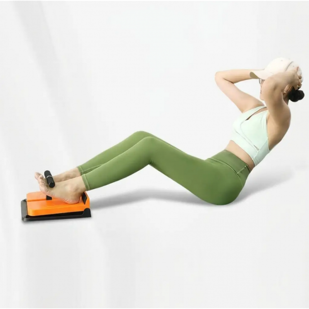 Многофункциональная наклонная фитнес-доска с таймером, Sport Stretching Plate, Оранжевая - изображение 7
