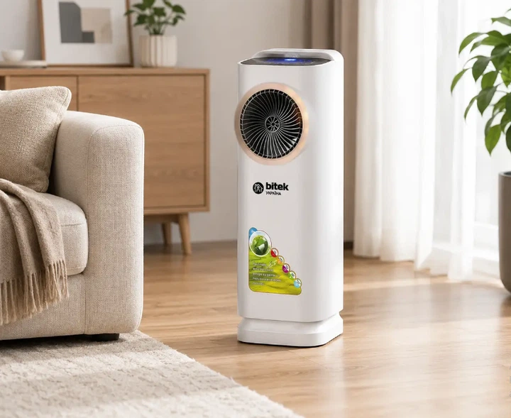 Портативный кондиционер BiTEK BT-5500 4000 Вт мобильный охладитель воздуха 3в1 с пультом ДУ - Фото 7 Портативный кондиционер BiTEK BT-5500 4000 Вт мобильный охладитель воздуха 3в1 с пультом ДУ - изображение 7