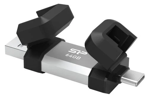 Флеш накопитель USB 64Gb Silicon Power Mobile C51, Black/Grey, Type-C / USB 3.2 (SP064GBUC3C51V1S) - Фото 3 Флеш накопитель USB 64Gb Silicon Power Mobile C51, Black/Grey, Type-C / USB 3.2 (SP064GBUC3C51V1S) - изображение 3