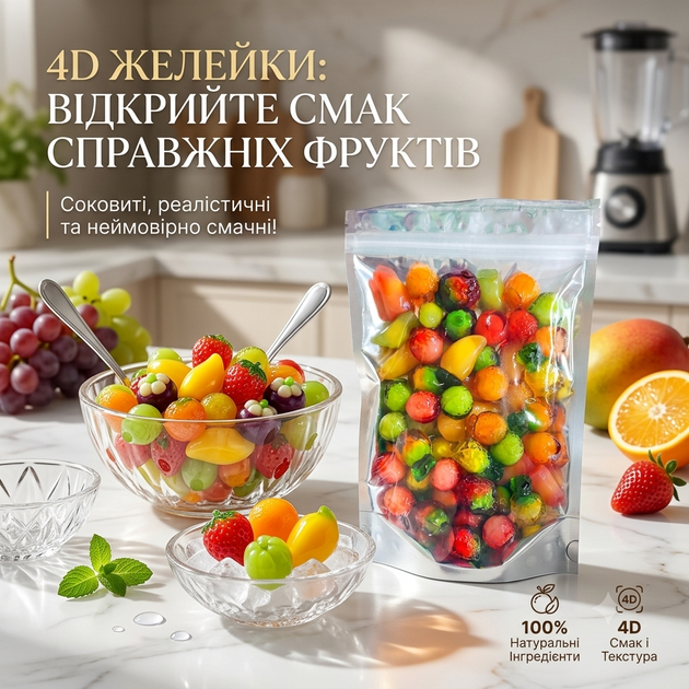 Мікс 4 Д желейні цукерки 4D, 100 г - изображение 2