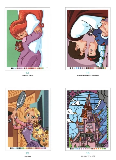 Розмальовки disney за номерами Zagadkowe rysunki антистрес арт терапія велика розмальовка дитяча дісней по цифрам для дітей дівчаток хлопчиків дорослих Księżniczki Princesses - изображение 6