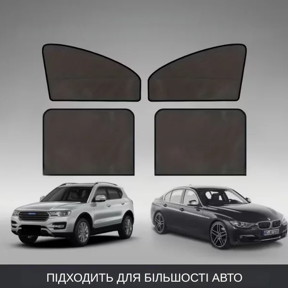 Автошторки на магнитах, каркасные шторки-сетки для боковых и задних стекол автомобиля, защита от солнца в машине - изображение 2