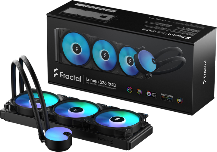 Водяне охолодження Fractal Design Lumen S36 RGB Black (FD-W-L1-S3612) - изображение 2