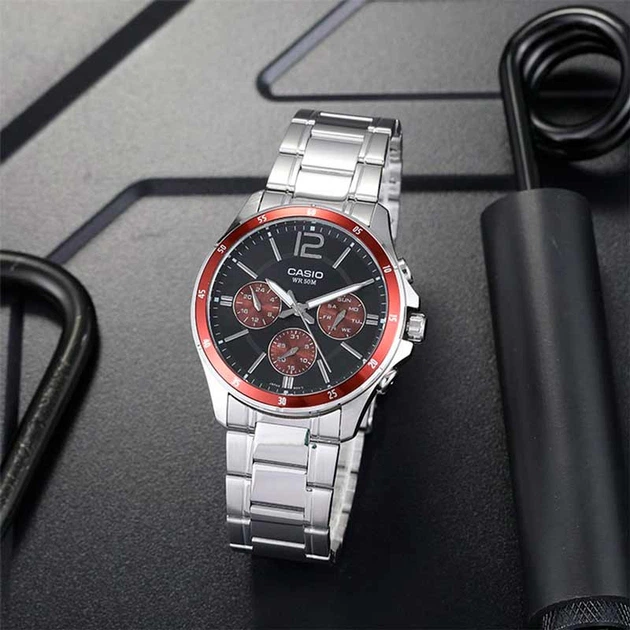 Чоловічі наручні годинники Casio MTP-1374D-5A - Фото 5 Чоловічі наручні годинники Casio MTP-1374D-5A - изображение 5